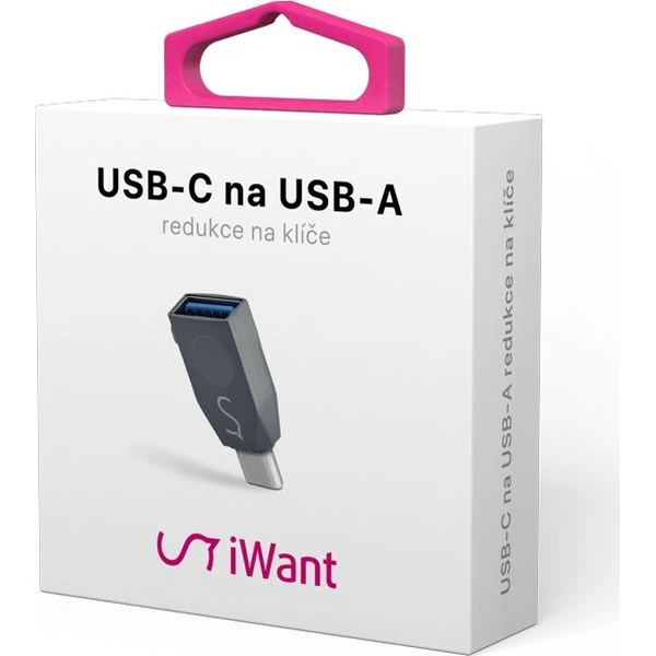 iWant USB-C/USB-A redukce na klíče vesmírně šedá (2.gen) - Kabely a redukce - Obrázek d_66bb0f58db2247a589c6f4b3ee3ad89e