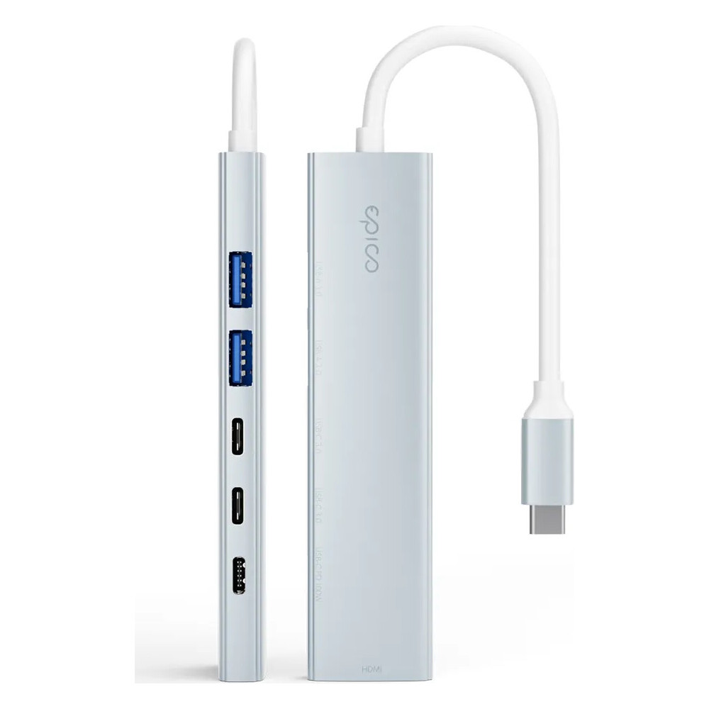 Epico-UltraHub-6in1-Slim-Alu-USB-C-Hub-EH20-blankytne-modry