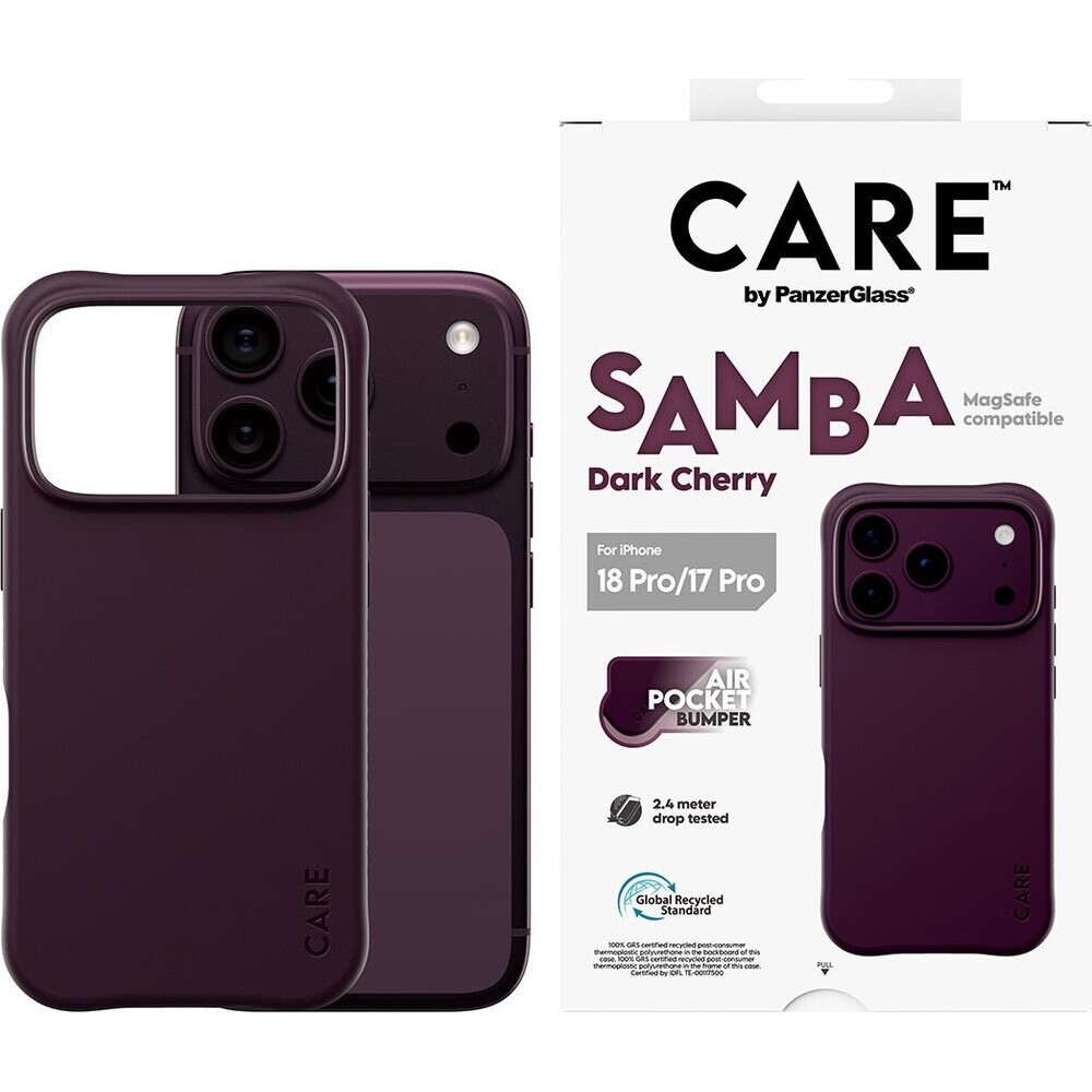 PanzerGlass-CARE-Samba-MagSafe-kryt-Apple-iPhone-18-Pro-17-Pro-Dark-Cherry-fialovy