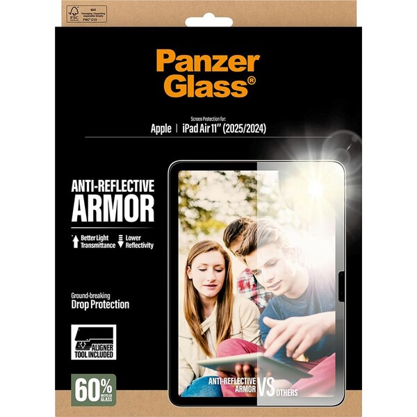 PanzerGlass-Antireflexni-sklo-Apple-iPad-Air-11-2025-2024-s-instalacnim-rameckem