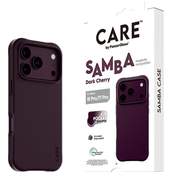 PanzerGlass-CARE-Samba-MagSafe-kryt-Apple-iPhone-18-Pro-17-Pro-Dark-Cherry-fialovy