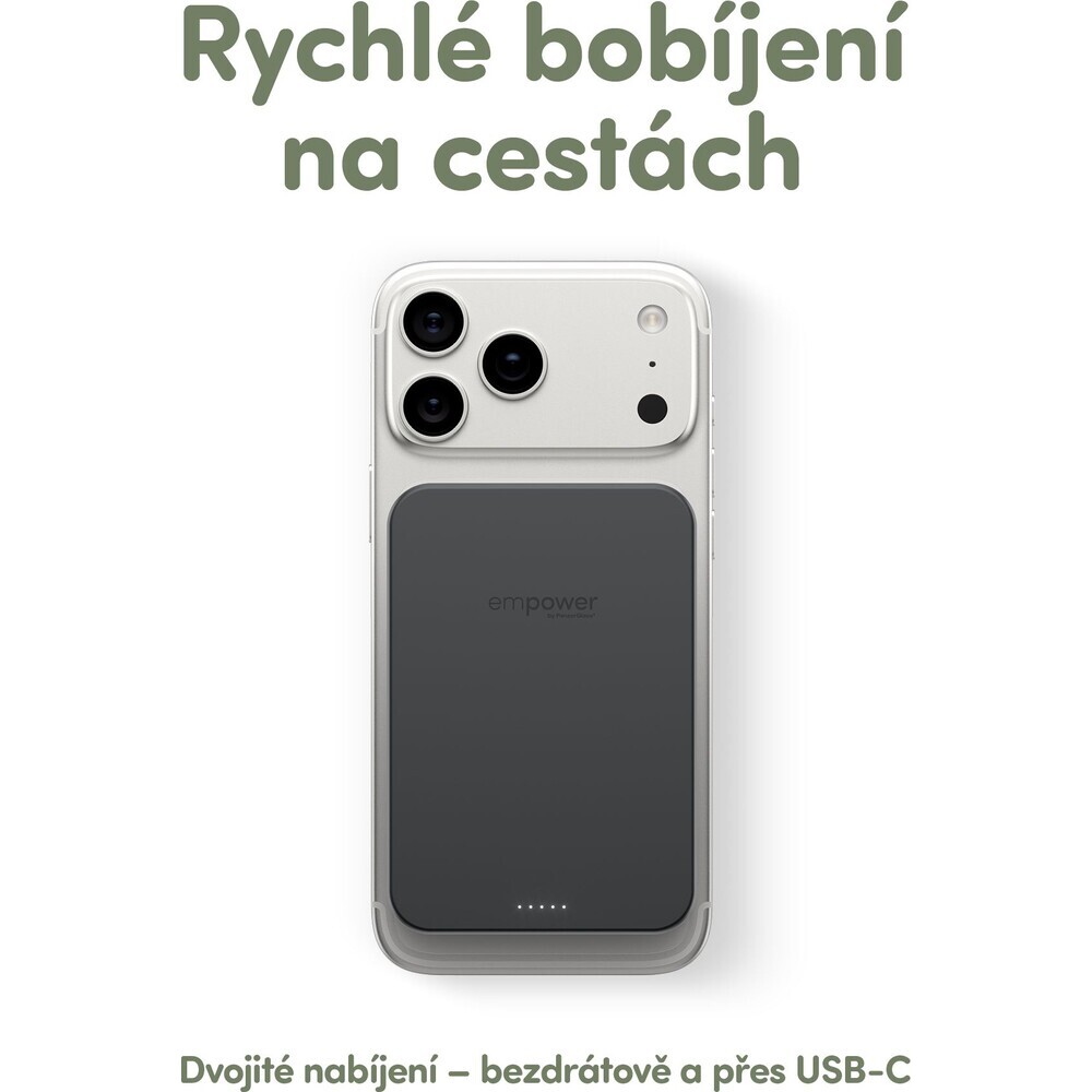 PanzerGlass-empower-bezdratova-Qi2-powerbanka-10000-mAh-MagSafe-cerna