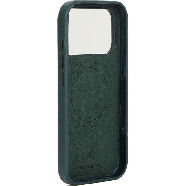 Troubadour-Full-Leather-MagSafe-kozeny-kryt-iPhone-17-Pro-Max-iPhone-18-Pro-Max-Obsidian-Green