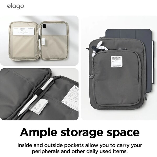 ELAGO-Tablet-Sleeve-pouzdro-pro-11-iPad-Tablet-tmave-sede