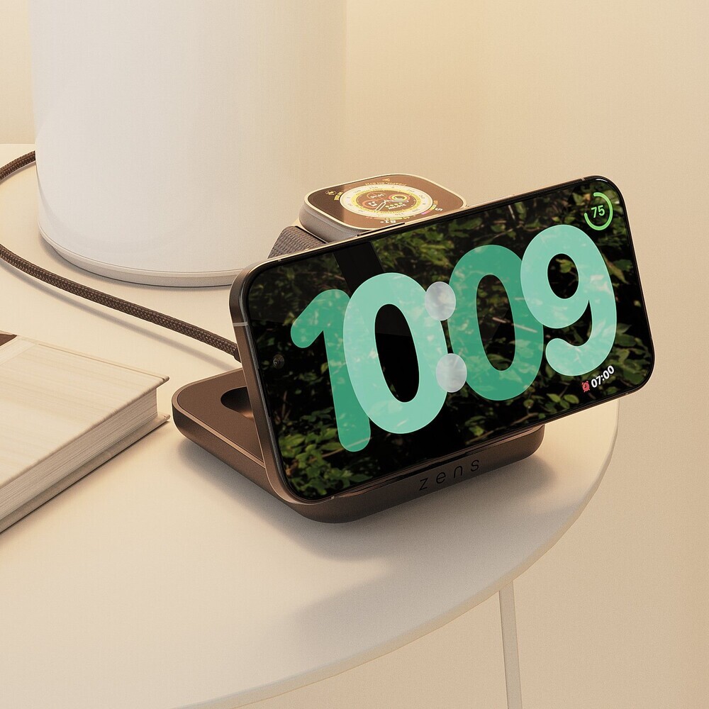 ZENS-Nightstand-Charger-Pro-2-MagSafe-Qi2-2v1-skladaci-nabijecka-15W-cerna