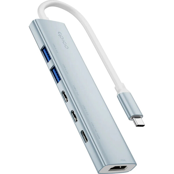 Epico-UltraHub-6in1-Slim-Alu-USB-C-Hub-EH20-blankytne-modry