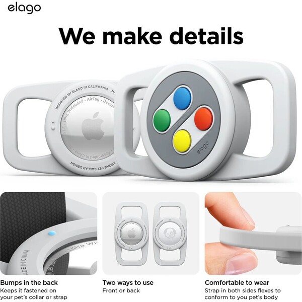 ELAGO-W5-Pet-Collar-pouzdro-pro-Apple-AirTag-sede