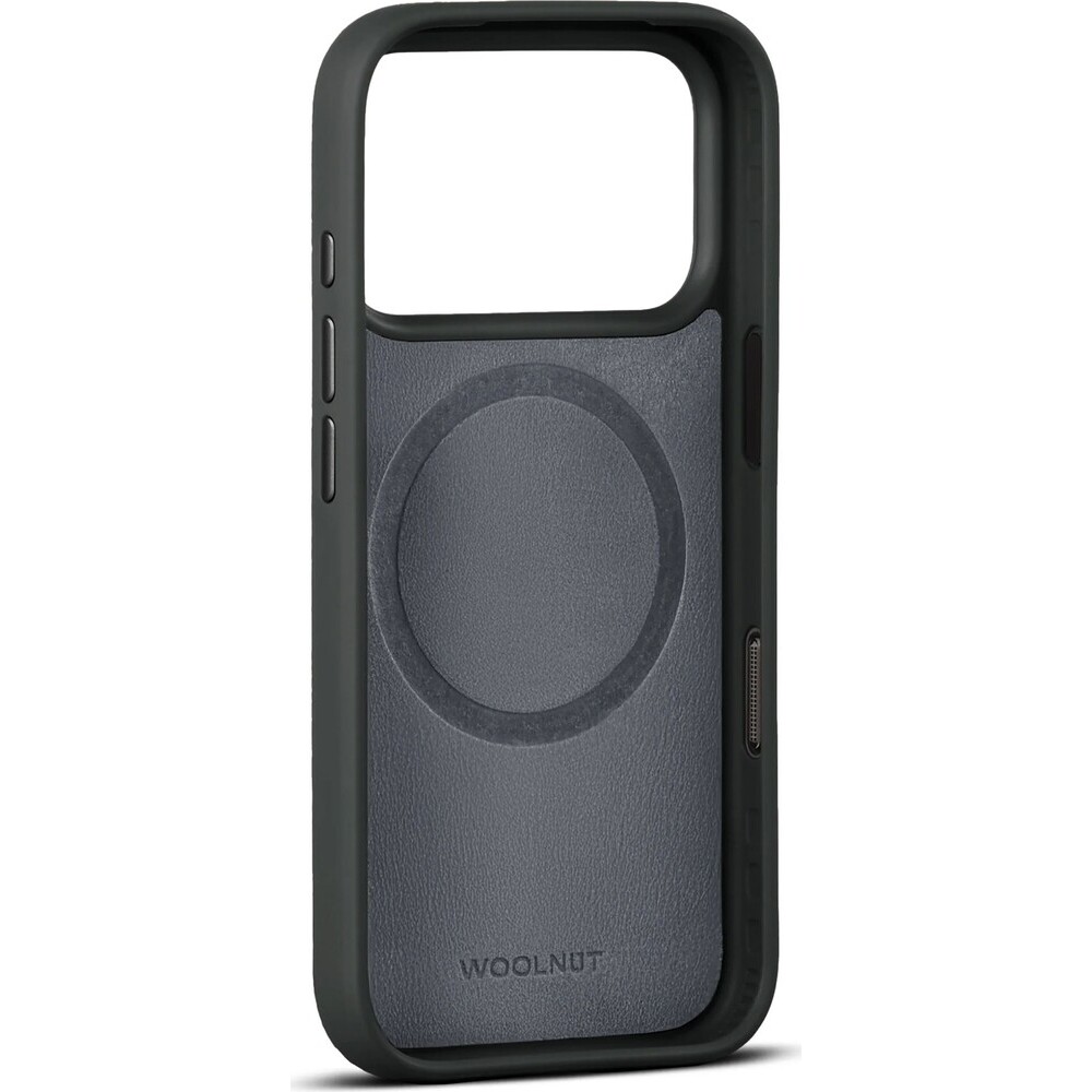 Woolnut-MagSafe-kozeny-kryt-iPhone-18-Pro-cerny