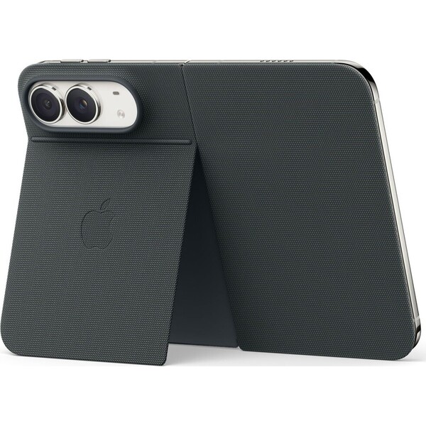 Apple-folio-z-tkaniny-TechWoven-se-stojankem-na-iPhone-Duo-namornicky-modre