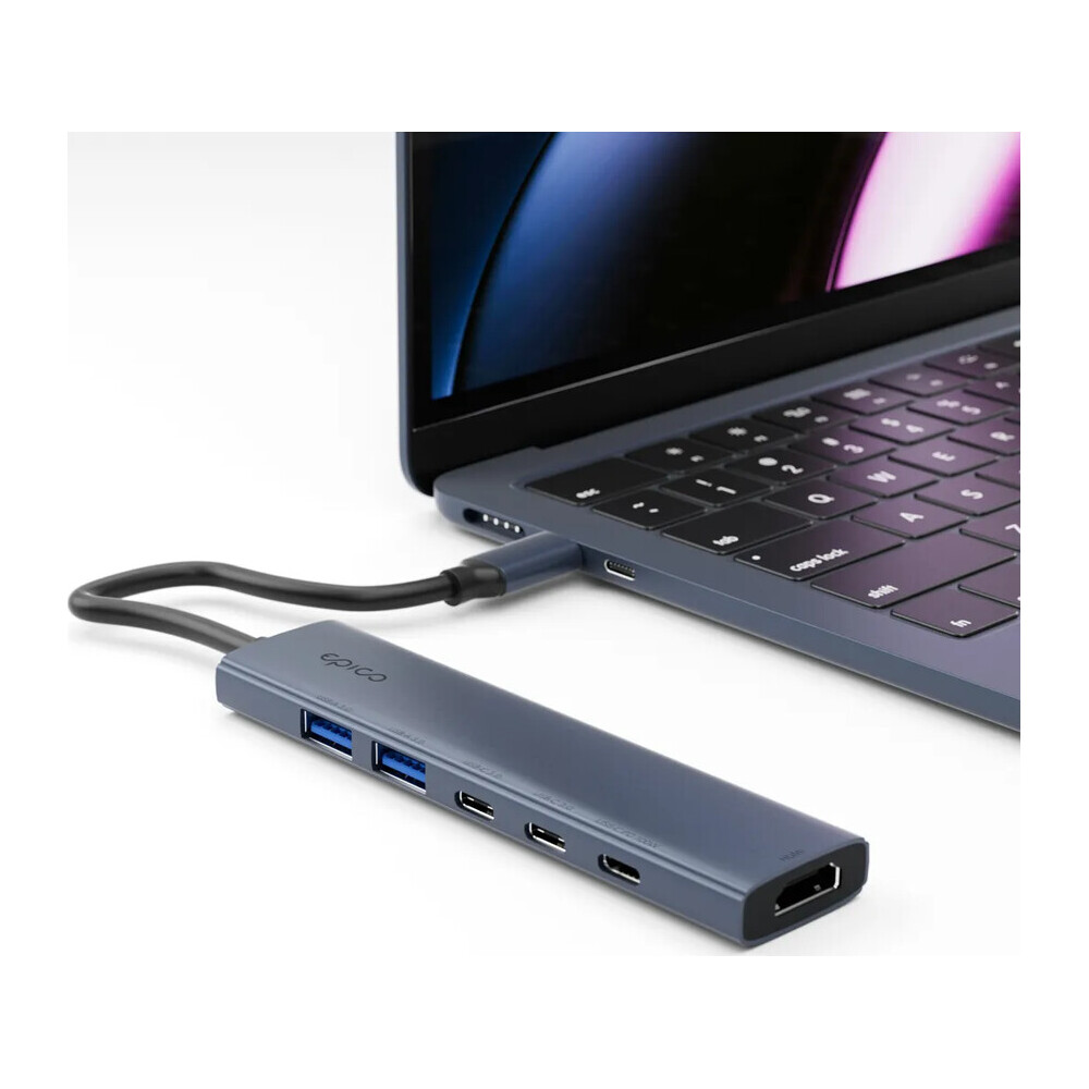 Epico-UltraHub-6in1-Slim-Alu-USB-C-Hub-EH20-temne-inkoustovy