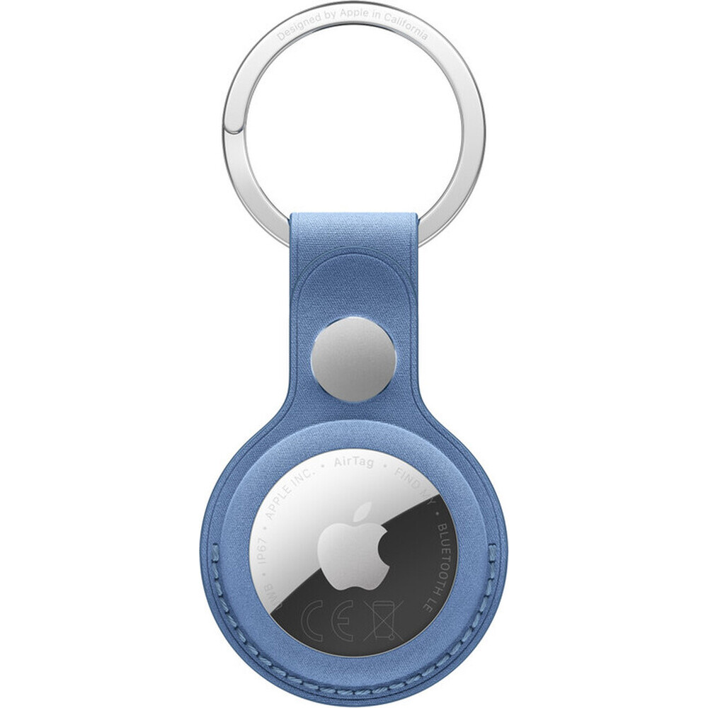 Apple-FineWoven-klicenka-na-AirTag-chrpove-modra