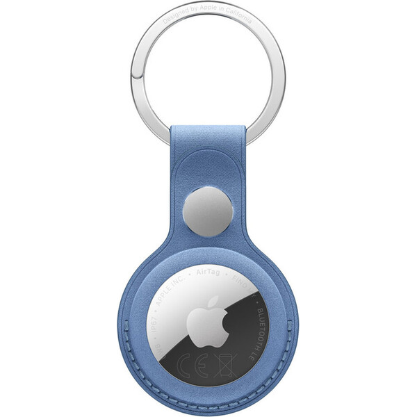 Apple-FineWoven-klicenka-na-AirTag-chrpove-modra