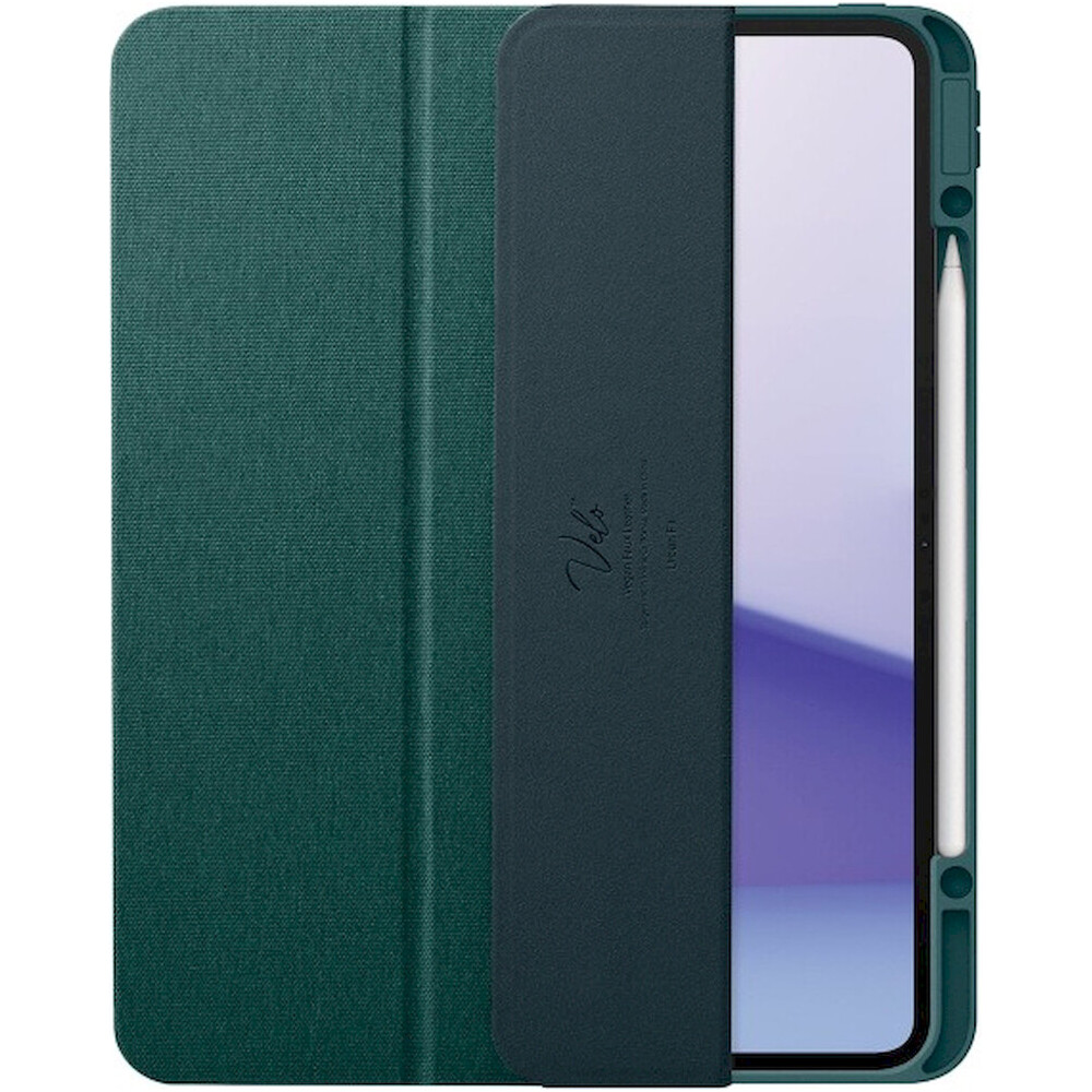 Spigen-Urban-Fit-flipove-pouzdro-iPad-Pro-13-2025-tmave-zelene