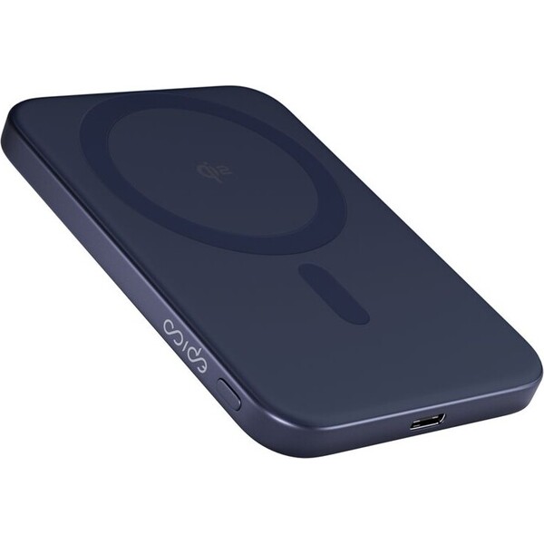 iWant-by-Epico-UltraPack-Qi2-Slim-5000mAh-hlinikova-Mag-bezdratova-powerbanka-modra