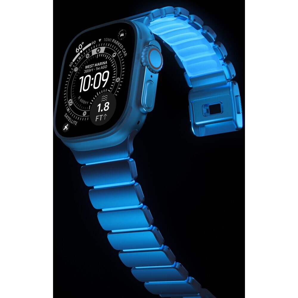 Nomad-Stratos-Band-FKM-reminek-Apple-Watch-45-46-49mm-Natural-Titanium-Icy-Blue