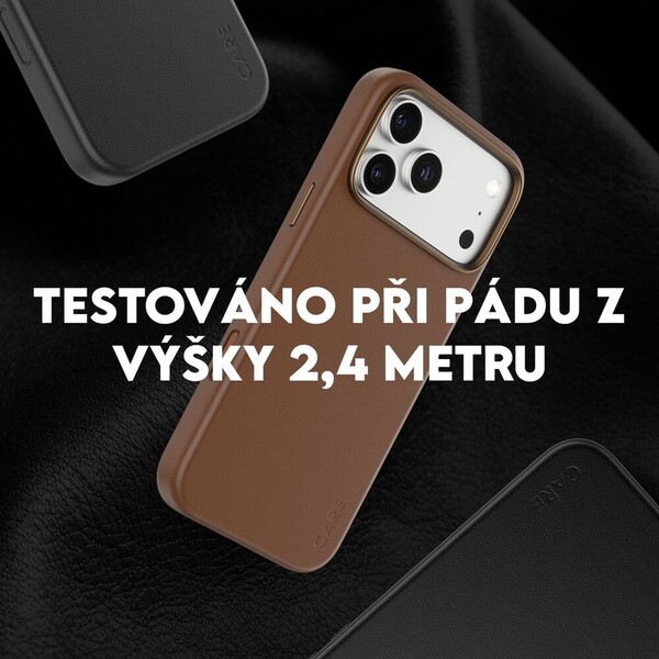 PanzerGlass-CARE-SOLO-MagSafe-kryt-z-veganske-kuze-iPhone-17e-16e-cerny