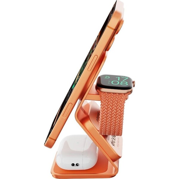 Cubenest-SQ314-Qi2-2-MagSafe-3v1-nabijecka-35W-oranzova