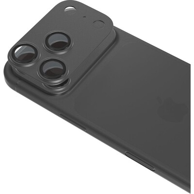 iWant Aluminium AntiReflective Lens & Island hliníkový rámeček pro iPhone 18 Pro Max černý