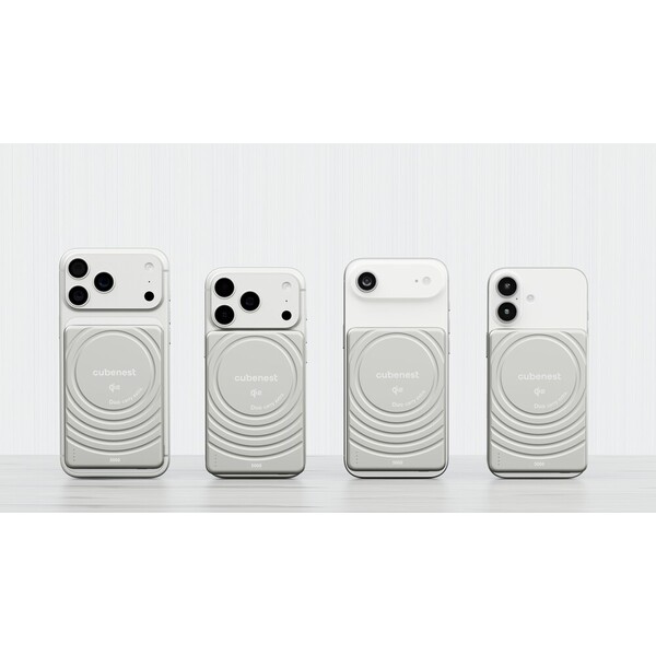 CubeNest-SQ1B3D-SlimDual-Qi2-MagSafe-powerbanka-5000-mAh-stribrna