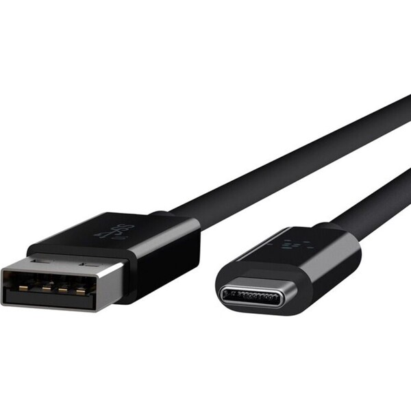 Belkin-USB-C-USB-A-3-1-kabel-0-9m-10-Gb-s-cerny