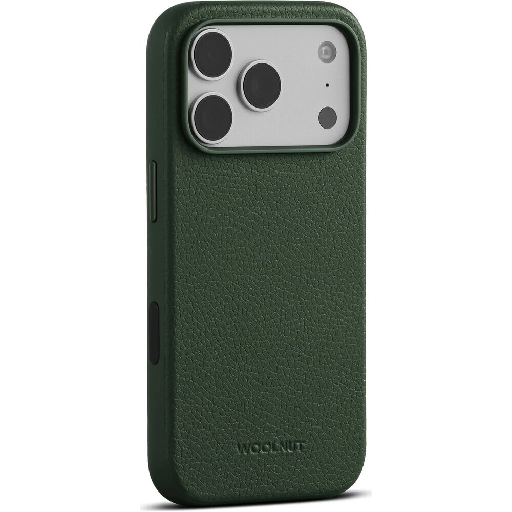 Woolnut-MagSafe-kozeny-kryt-iPhone-18-Pro-tmave-zeleny