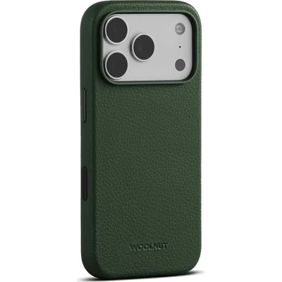 Woolnut MagSafe kožený kryt iPhone 18 Pro tmavě zelený