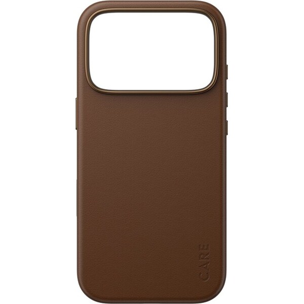 PanzerGlass-CARE-SOLO-MagSafe-kryt-z-veganske-kuze-iPhone-17-Pro-hnedy