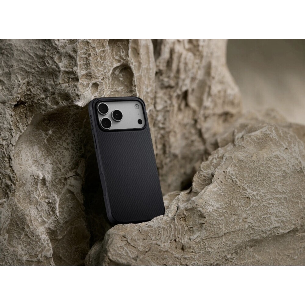 Pitaka-Aramid-Protective-Case-Cairn-MagSafe-kryt-iPhone-16-Pro-Max-Black-Grey