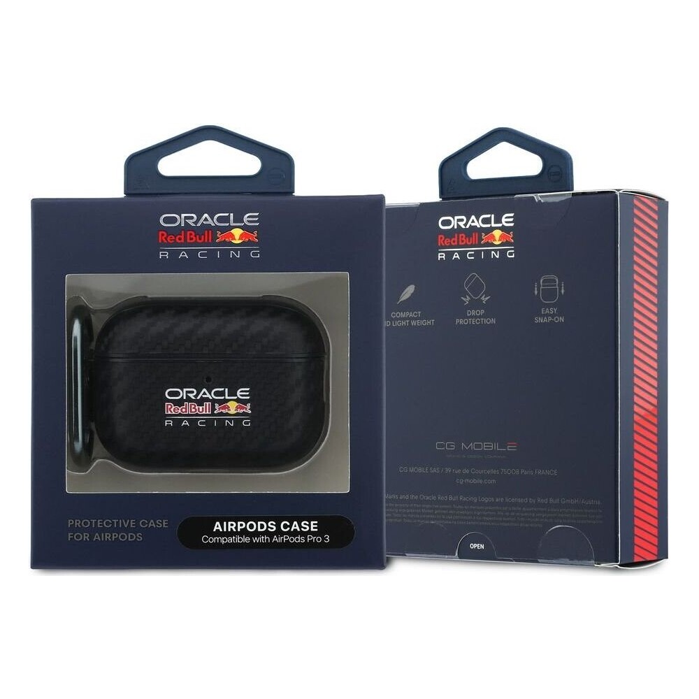 Oracle-Red-Bull-Racing-PU-Karbonove-pouzdro-AirPods-Pro-3-cerne