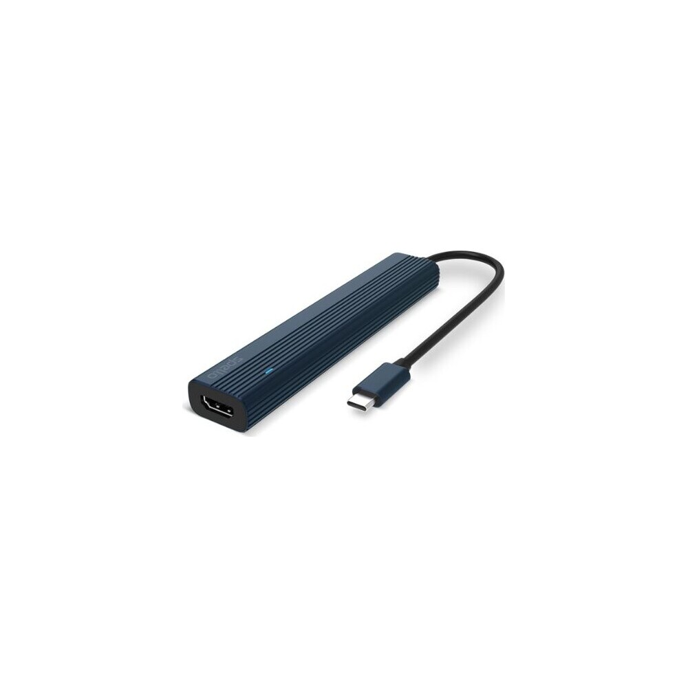 Spello-USB-C-Hub-Slim-7v1-100W-USB-C-PD-3-USB-A-HDMI-slot-na-SD-TF-kartu-temne-inkoustovy