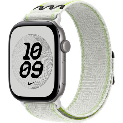 Apple Watch 49/46/45/44mm Essential White provlékací sportovní řemínek Nike