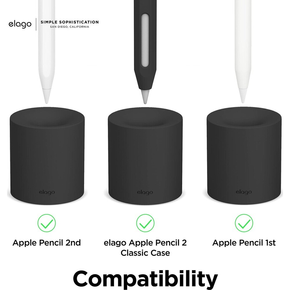 ELAGO-Silicone-Stand-stojanek-pro-Apple-Pencil-cerny