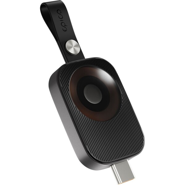 Epico-UltraBase-mini-bezdratova-nabijecka-USB-C-pro-Apple-Watch-cerna