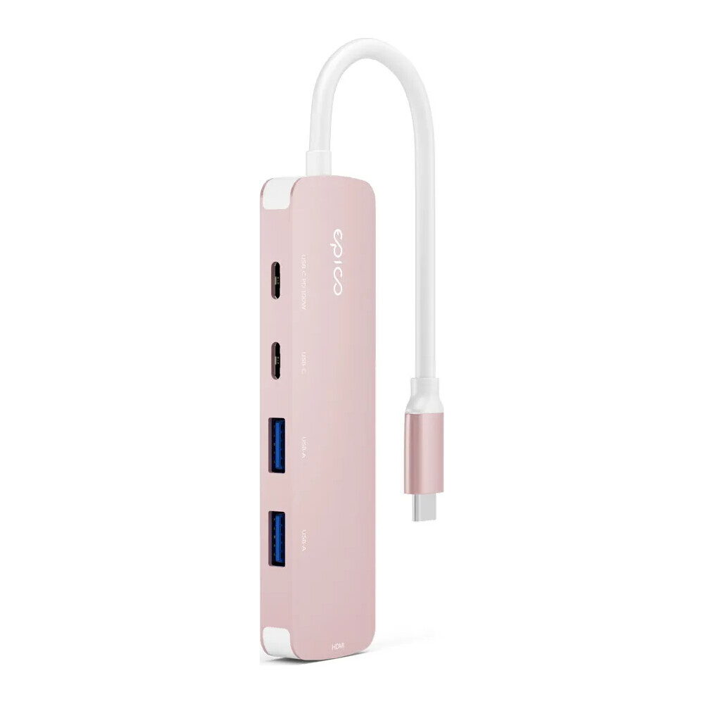 Epico-UltraHub-5in1-Slim-Alu-USB-C-Hub-EH15-rumena
