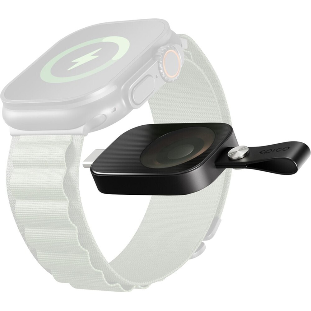 Epico-UltraBase-mini-bezdratova-nabijecka-USB-C-pro-Apple-Watch-cerna