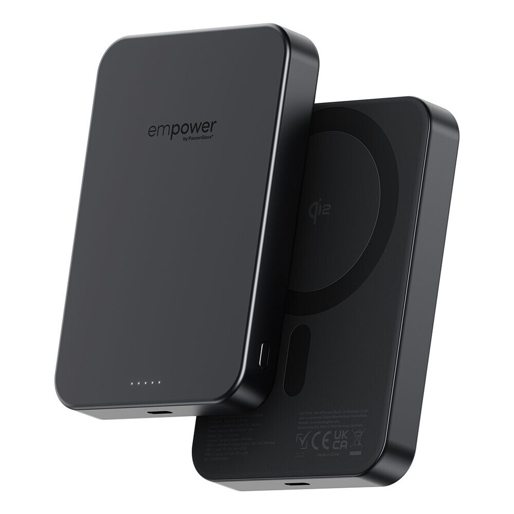 PanzerGlass-empower-bezdratova-Qi2-powerbanka-10000-mAh-MagSafe-cerna
