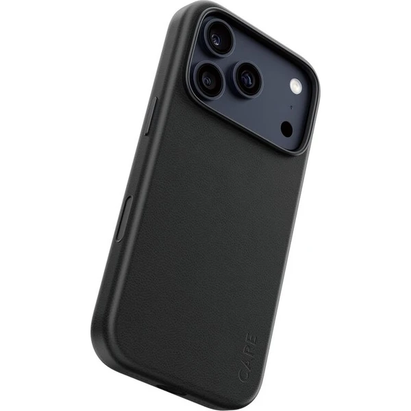 PanzerGlass-CARE-SOLO-MagSafe-kryt-z-veganske-kuze-iPhone-17-Pro-cerny