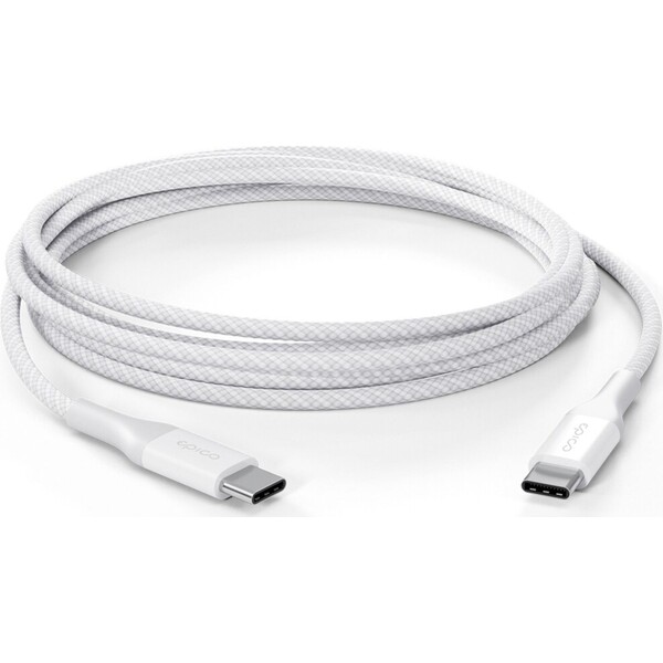 Epico-UltraLink-USB-C-na-USB-C-240W-2m-kabel-bily
