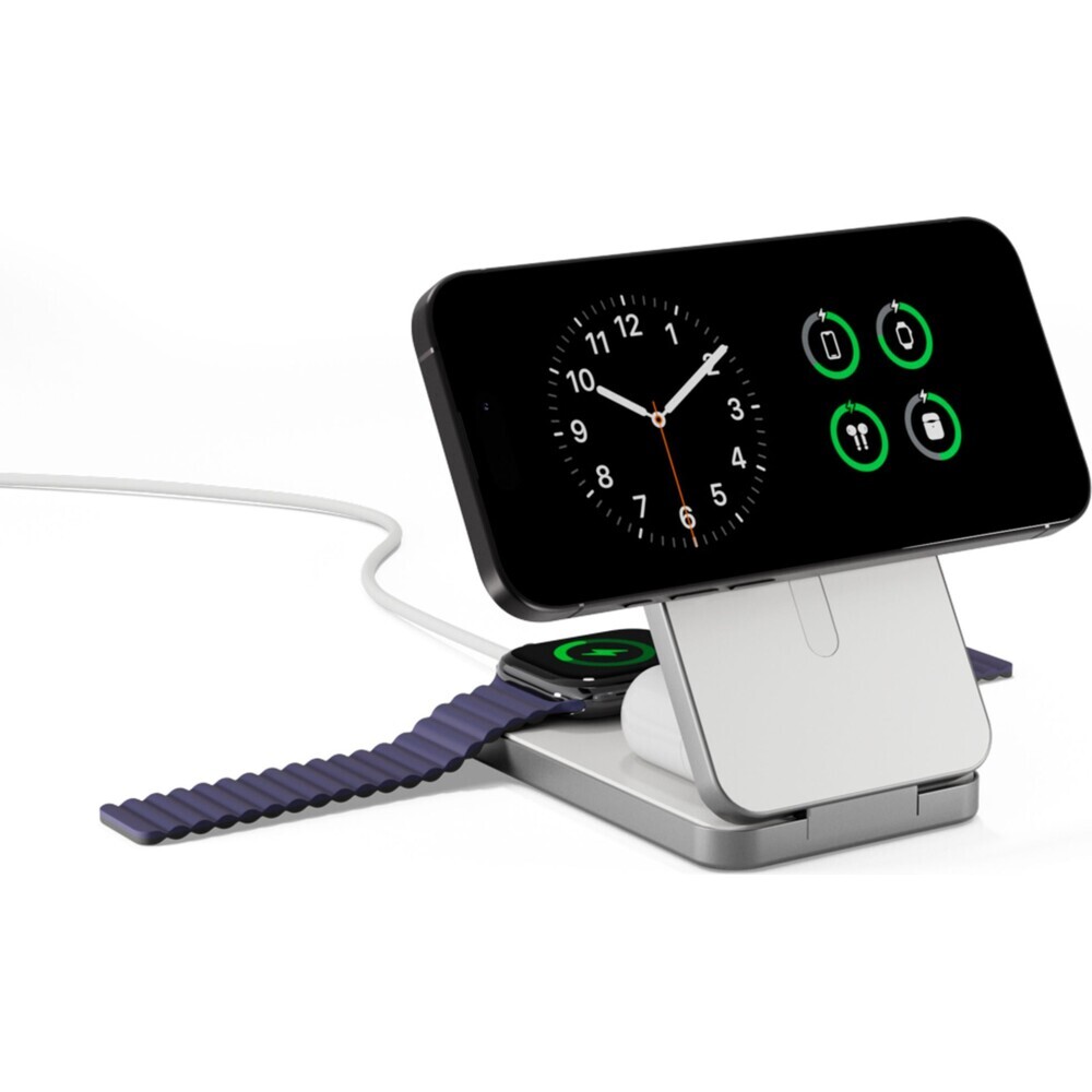 Epico-UltraBase-4v1-Qi2-MagSafe-powerbanka-bezdratova-nabijecka-8000mAh-bila
