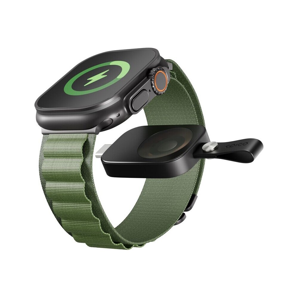 Epico-UltraBase-mini-bezdratova-nabijecka-USB-C-pro-Apple-Watch-cerna