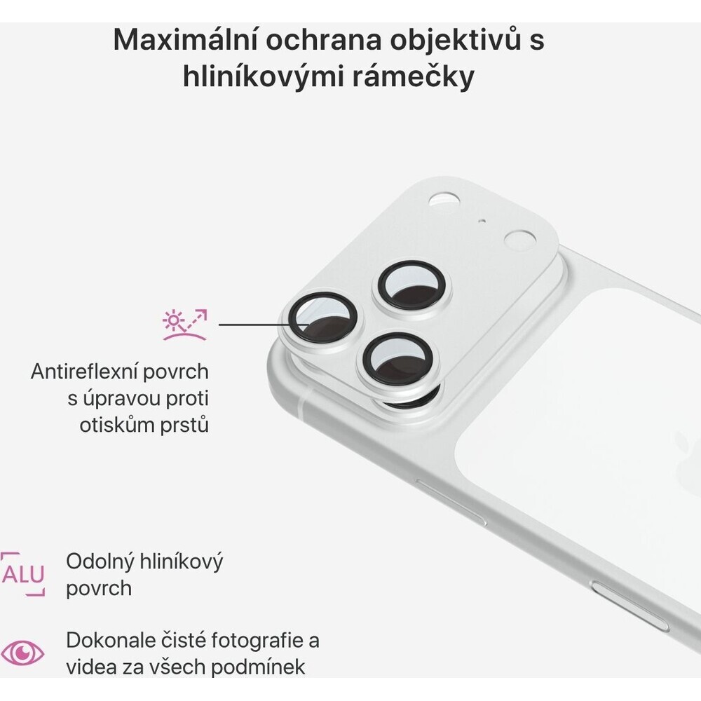 iWant-Aluminium-AntiReflective-Lens-Island-hlinikovy-ramecek-pro-iPhone-18-Pro-Max-stribrny