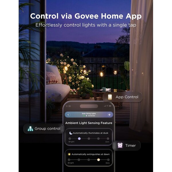Govee-RGBICW-Smart-solarni-zahradni-retez-z-8-zarovek