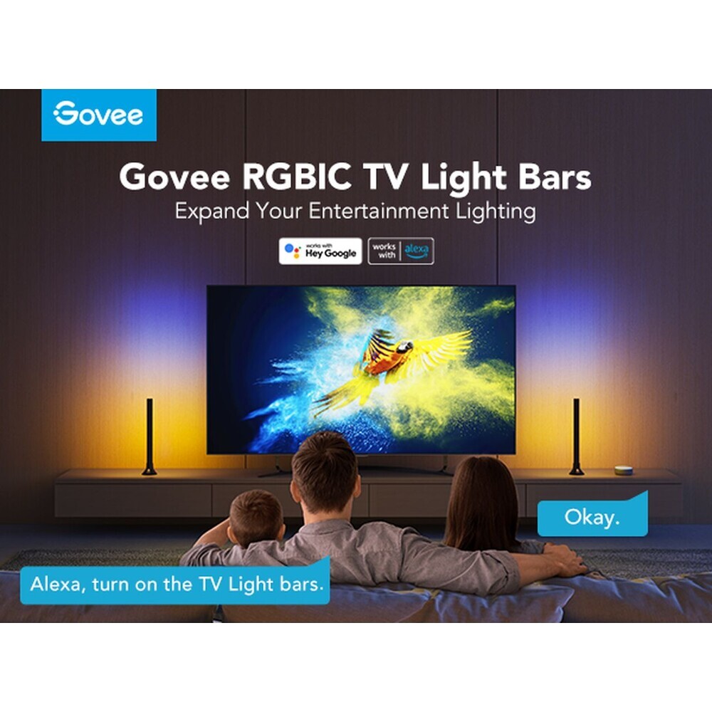 Govee-SMART-LED-RGBIC-Panely-38cm-pro-TV-43-75-Matter
