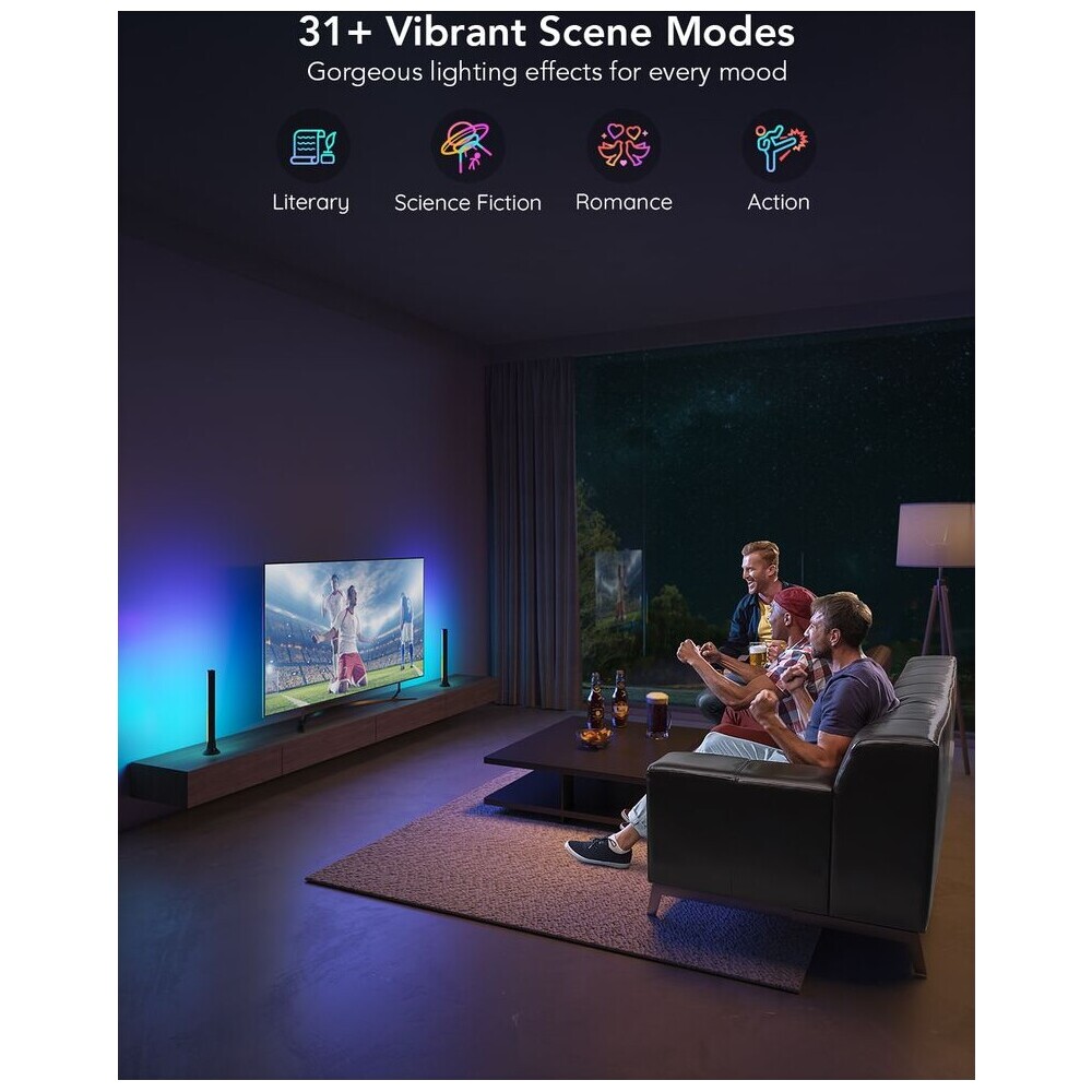 Govee-SMART-LED-RGBIC-Panely-38cm-pro-TV-43-75-Matter
