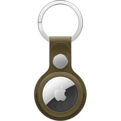 Apple FineWoven klíčenka na AirTag tmavě olivová