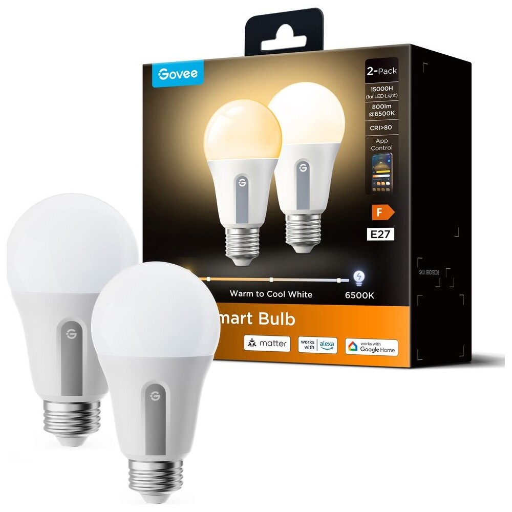 Govee-Smart-zarovka-WW-9W-60W-800lm-E27-2ks-Long-Life-Matter