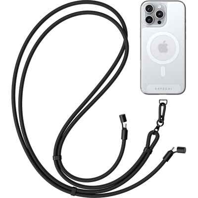 Satechi OntheGo USB-C Lanyard popruh s kabelem černý