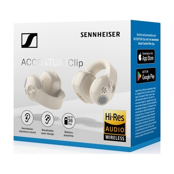 Sennheiser-ACCENTUM-Clip-bezdratova-sluchatka-kremova