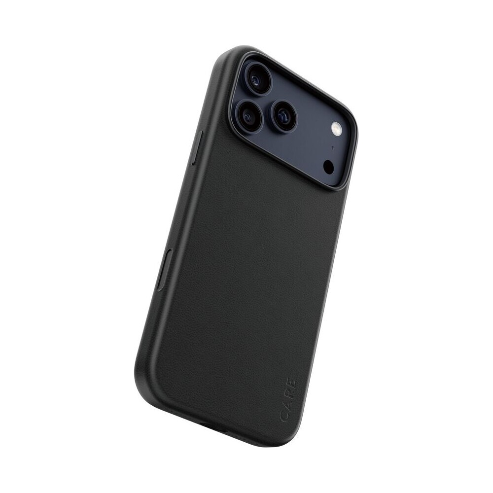 PanzerGlass-CARE-SOLO-MagSafe-kryt-z-veganske-kuze-iPhone-17-Pro-Max-cerny