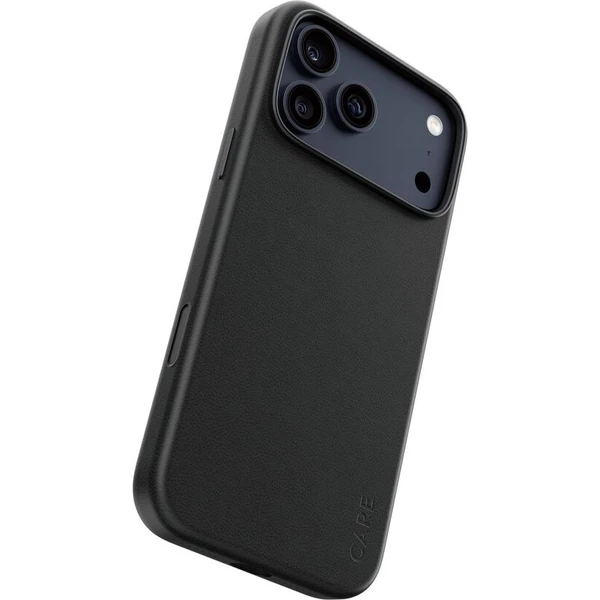 PanzerGlass-CARE-SOLO-MagSafe-kryt-z-veganske-kuze-iPhone-17-Pro-Max-cerny